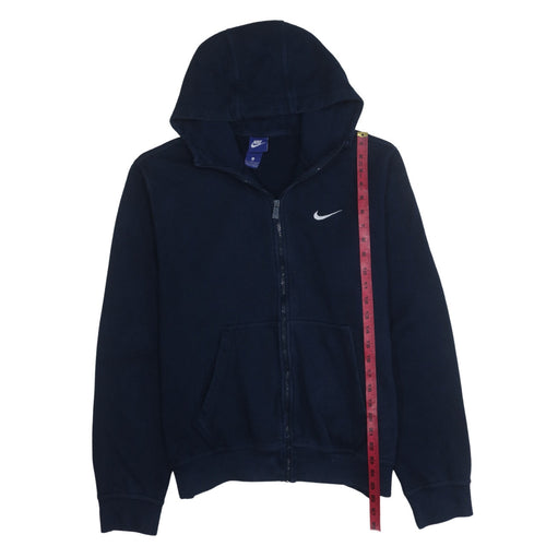 Nike Men Blue Full Zip Fleece Hoodie L Regular Fit Sportswear
