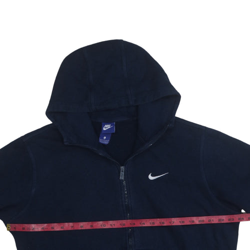 Nike Men Blue Full Zip Fleece Hoodie L Regular Fit Sportswear