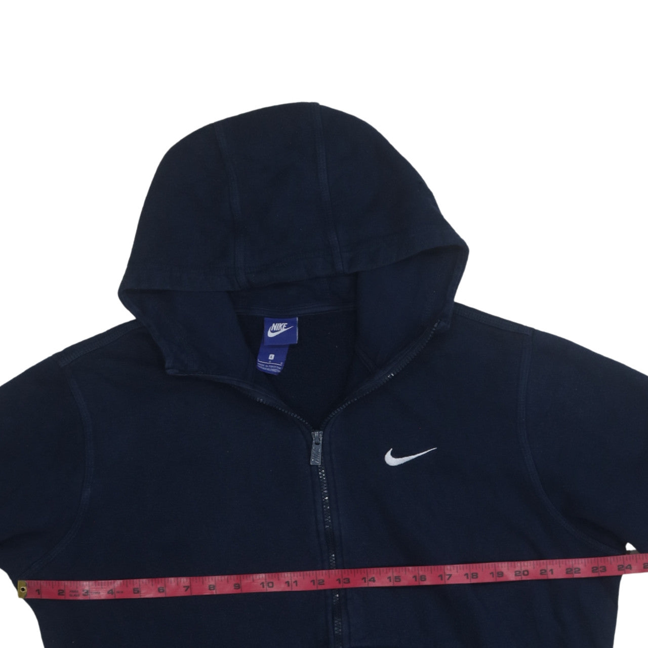 Nike Men Blue Full Zip Fleece Hoodie L Regular Fit Sportswear