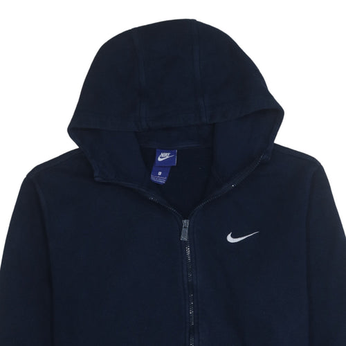 Nike Men Blue Full Zip Fleece Hoodie L Regular Fit Sportswear