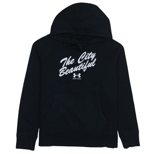 Under Armour Women's Black Pullover Hoodie Small Loose Fit 'The City Beautiful'
