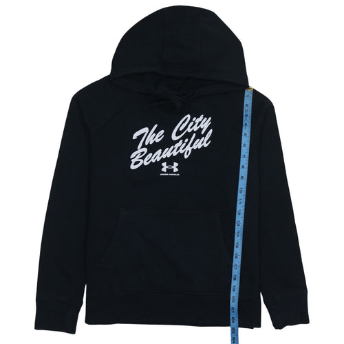 Under Armour Women's Black Pullover Hoodie Small Loose Fit 'The City Beautiful'
