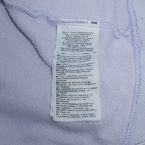 Nike Women's White Pullover Hoodie Medium Just Do It Embroidered Sweatshirt