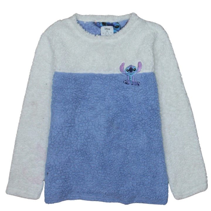 Disney Women’s Blue Fleece Stitch Long Sleeve Nightshirt Size 10-12