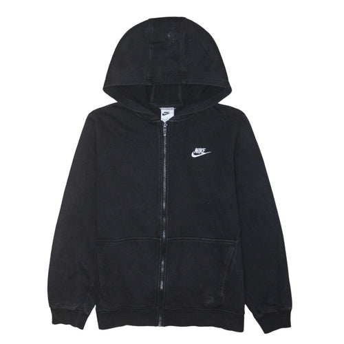 Nike Boys Black XL Full Zip Fleece Hoodie Sweatshirt