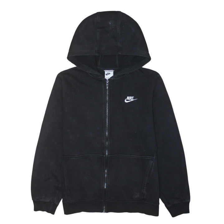 Nike Boys Black XL Full Zip Fleece Hoodie Sweatshirt