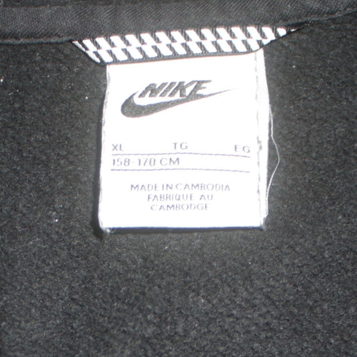 Nike Boys Black XL Full Zip Fleece Hoodie Sweatshirt