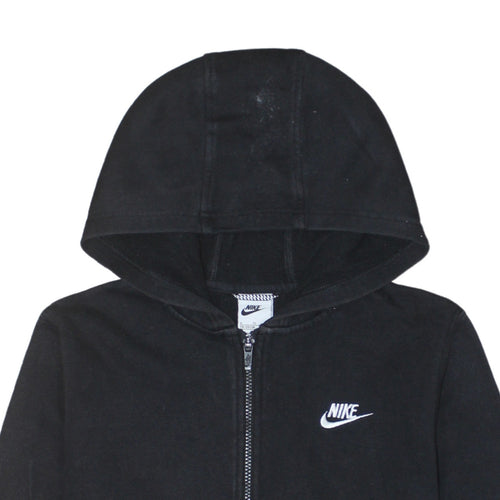 Nike Boys Black XL Full Zip Fleece Hoodie Sweatshirt