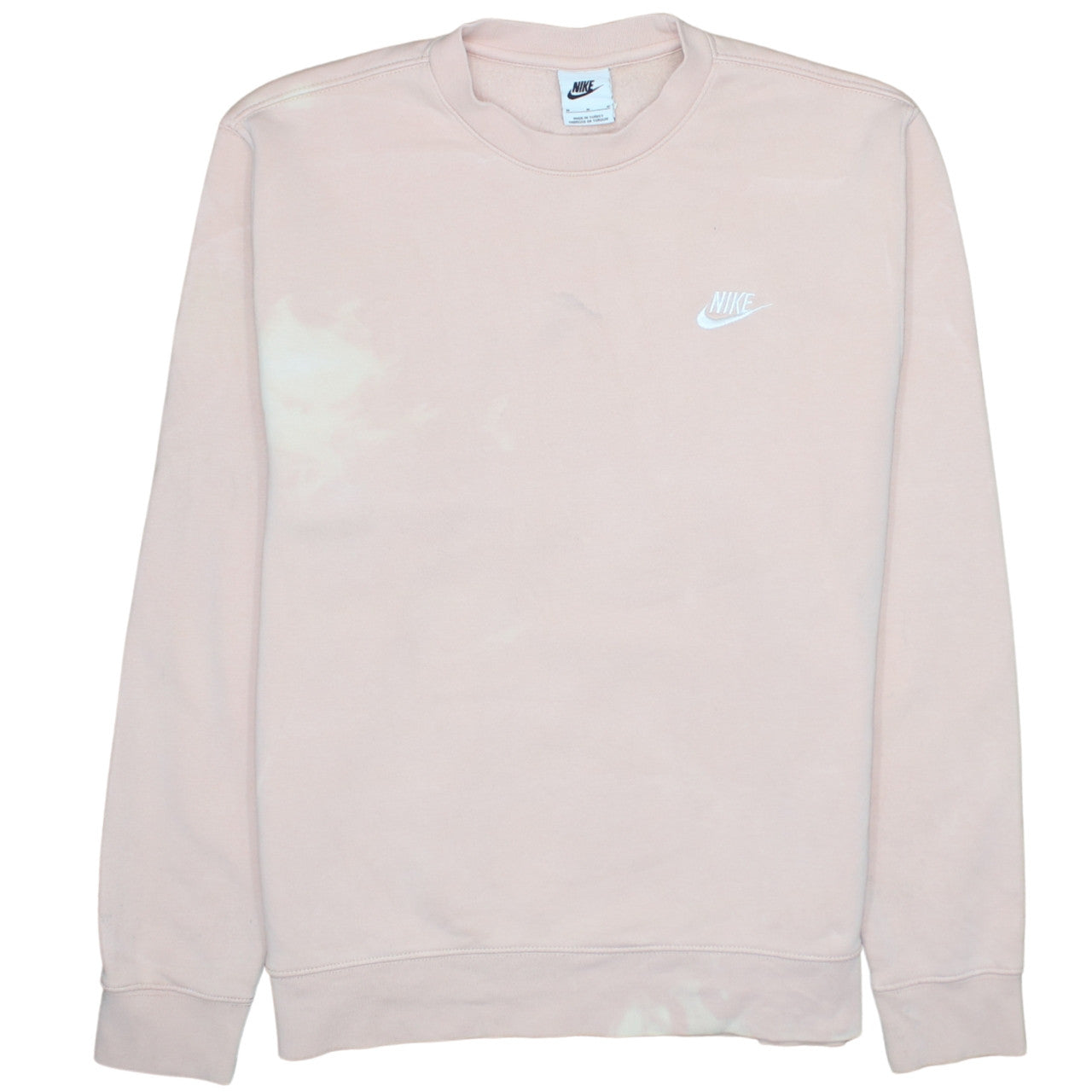Nike Womens Beige Sweatshirt Medium Pullover Crew Neck Relaxed Fit
