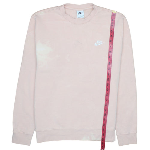 Nike Womens Beige Sweatshirt Medium Pullover Crew Neck Relaxed Fit