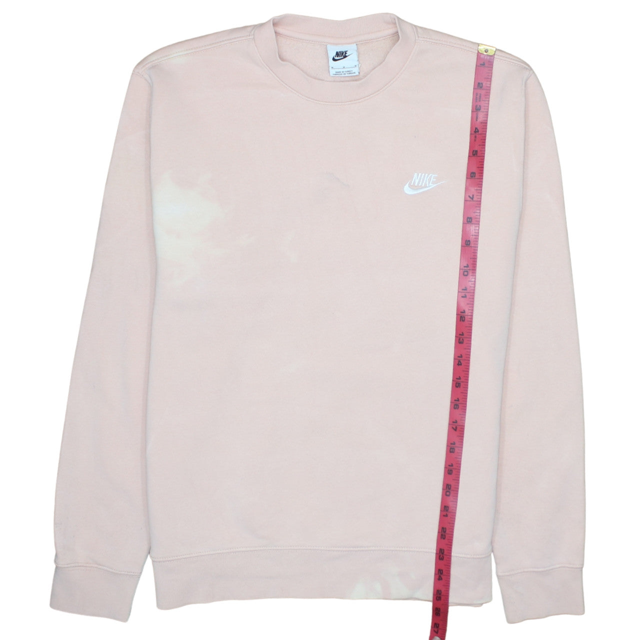 Nike Womens Beige Sweatshirt Medium Pullover Crew Neck Relaxed Fit