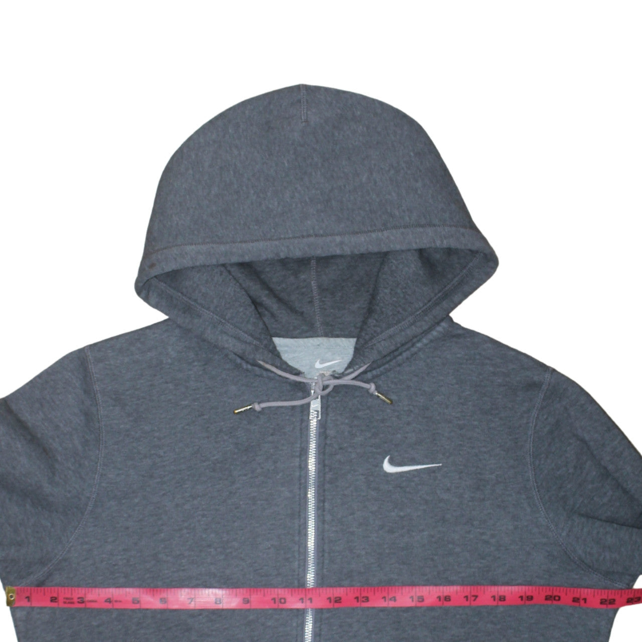 Nike Men's Grey Full Zip Hoodie Small Regular Fit