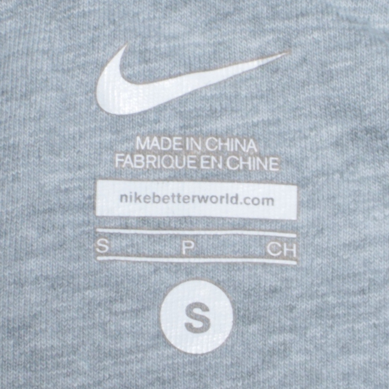 Nike Men's Grey Full Zip Hoodie Small Regular Fit
