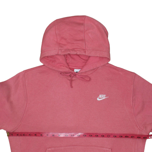 Nike Women's Pink Pullover Hoodie Medium Cotton Blend