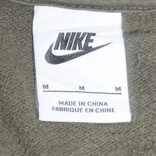 Nike Men’s Green Pullover Hoodie Size M Regular Fit Sportswear