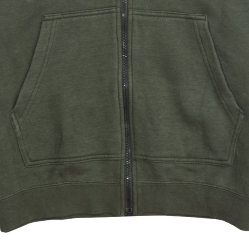 Nike Air Men Green Full Zip Hoodie Size S Fleece Sportswear