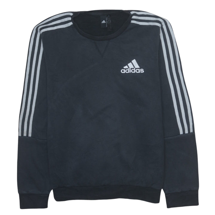 Adidas Men's Black Crew Neck Pullover Sweatshirt Size L