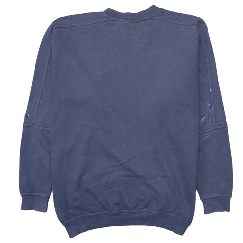 Ellesse Men's Blue Small Crew Neck Pullover Sweatshirt