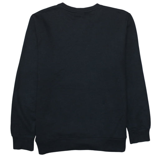 FILA Men's Black Logo Pullover Sweatshirt L Classic Sportswear