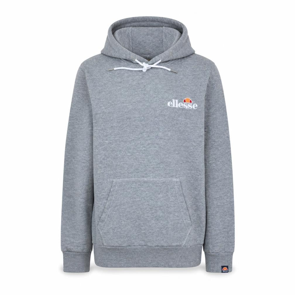 Front view of Ellesse women’s grey hoodie uk 8 pullover hooded sweatshirt