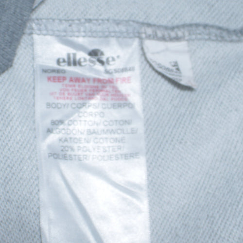 Ellesse Womens Grey Hoodie UK 8 Pullover Hooded Sweatshirt