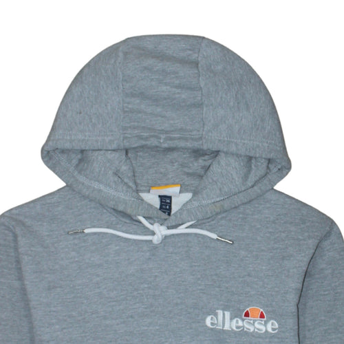 Ellesse Womens Grey Hoodie UK 8 Pullover Hooded Sweatshirt