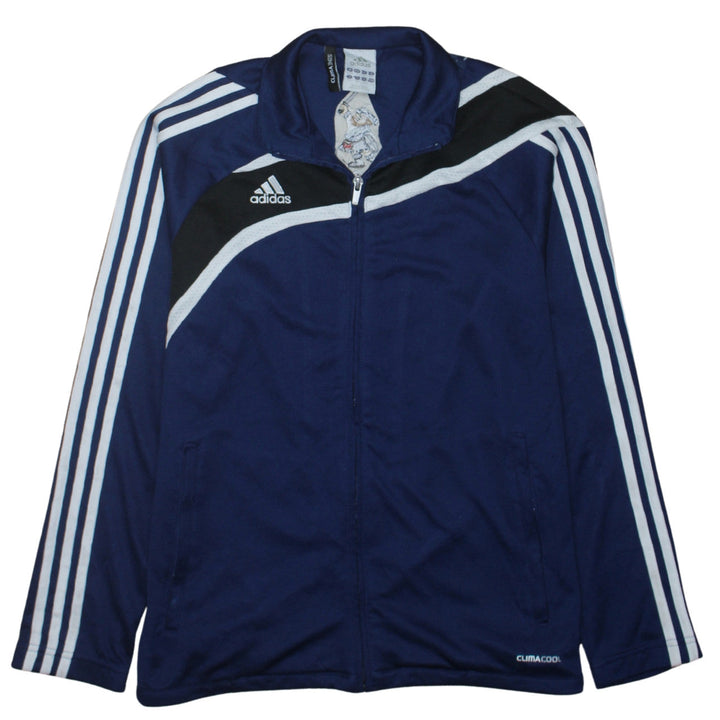 Adidas Boys Blue Clima365 Track Jacket 13-14 Years Full Zip Lightweight Top