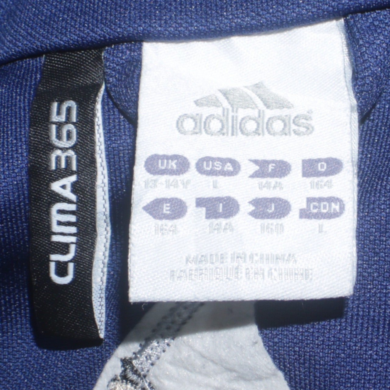 Adidas Boys Blue Clima365 Track Jacket 13-14 Years Full Zip Lightweight Top