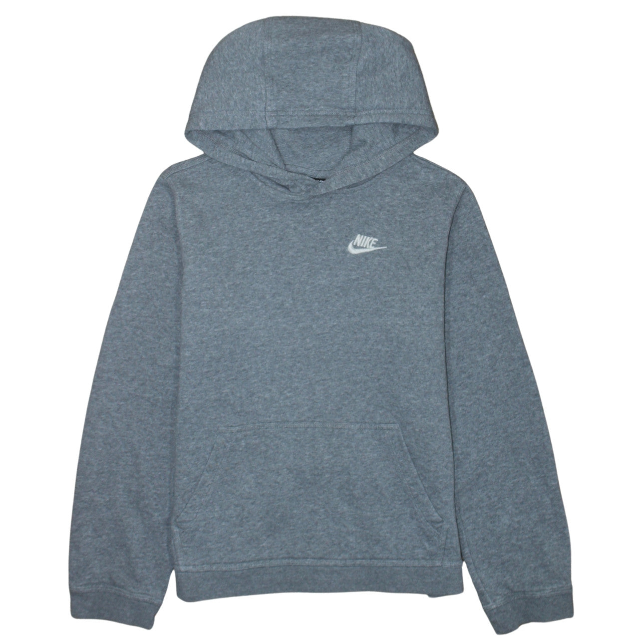 Nike Boys Grey Pullover Hoodie XL Fleece Logo Sportswear Jumper