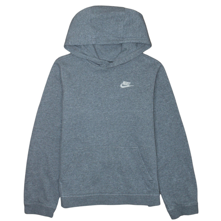 Nike Boys Grey Pullover Hoodie XL Fleece Logo Sportswear Jumper