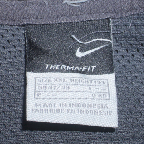 Nike Therma-Fit Men's Grey 1/4 Zip Fleece Sweatshirt 2XL