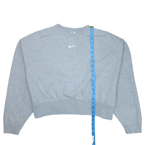 Nike Womens Grey XS Pullover Crew Neck Sweatshirt