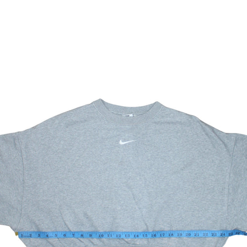 Nike Womens Grey XS Pullover Crew Neck Sweatshirt