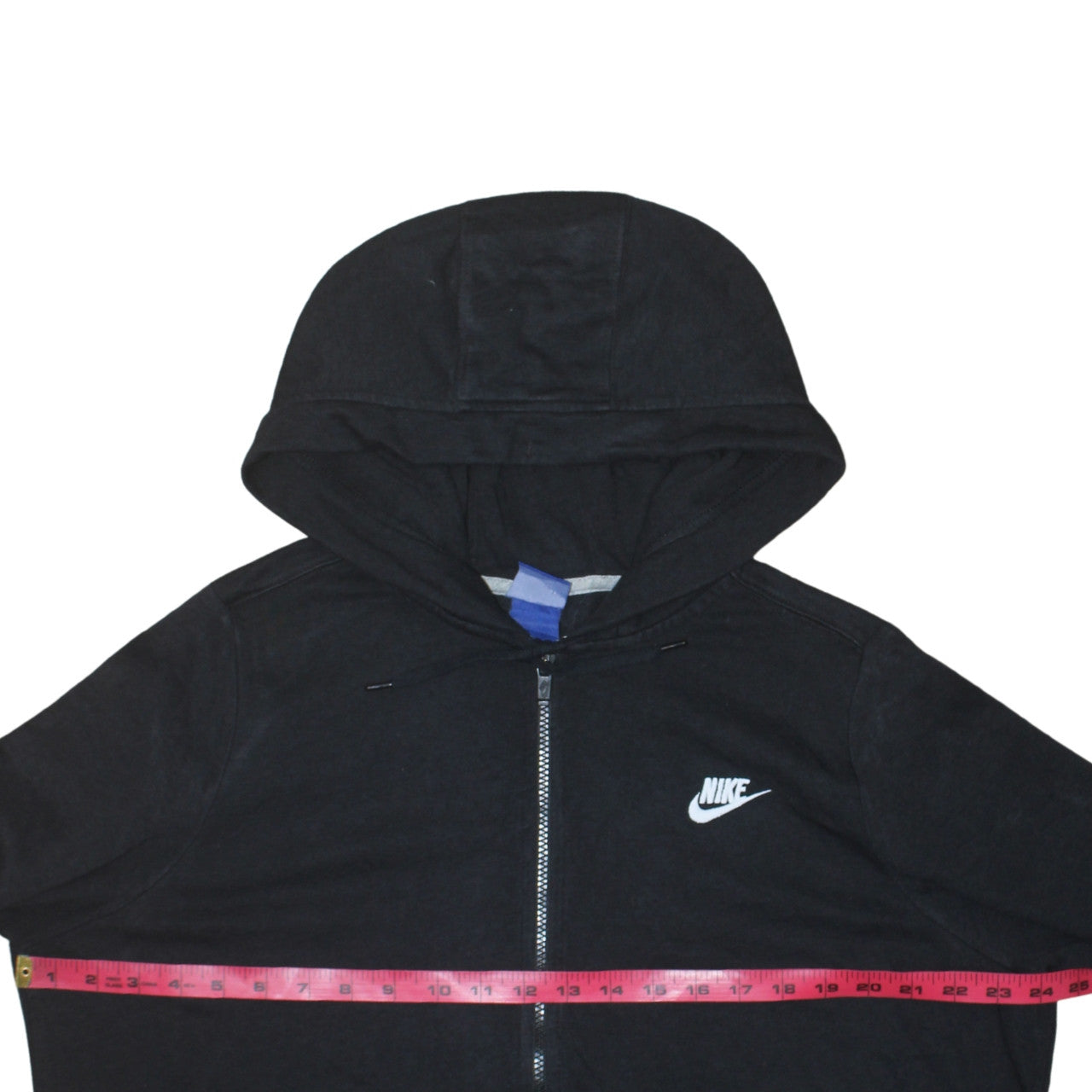 Nike Womens Black Full Zip Hoodie XL Cotton Blend Sportswear
