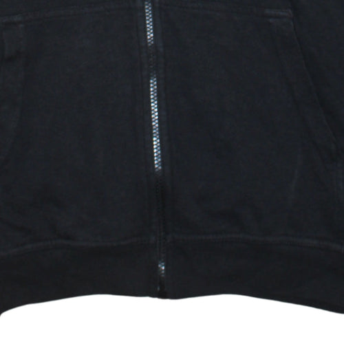 Nike Womens Black Full Zip Hoodie XL Cotton Blend Sportswear