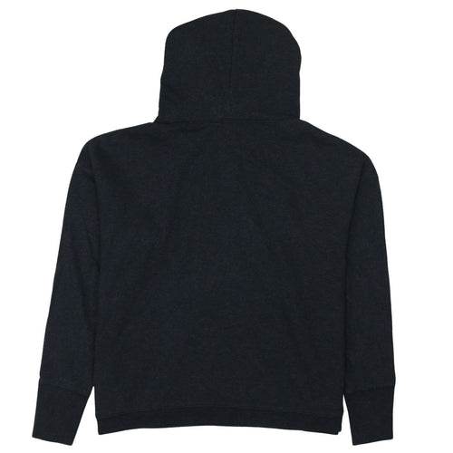 GAP Womens Black XS Pullover Hoodie Rhinestone Logo Cotton Blend