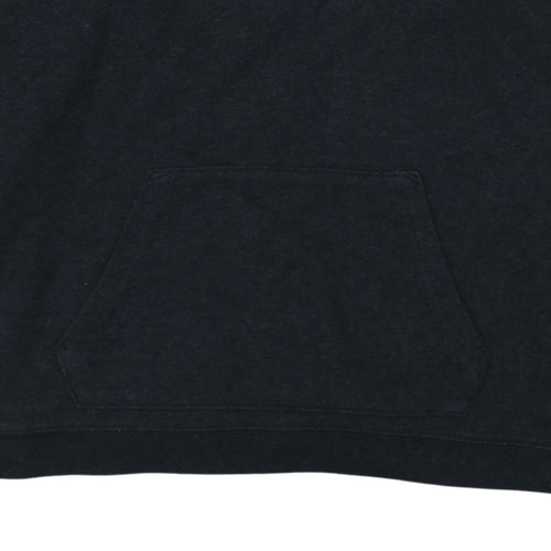 GAP Womens Black XS Pullover Hoodie Rhinestone Logo Cotton Blend