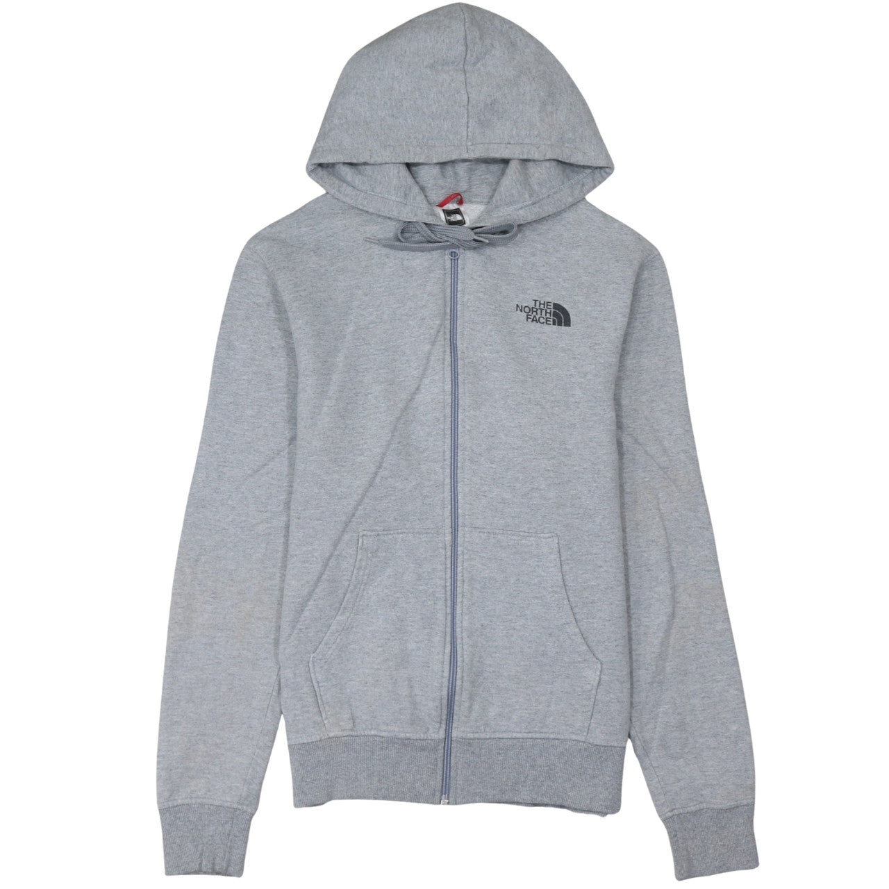 The North Face Men's Grey Full Zip Hoodie S Classic Cotton Blend