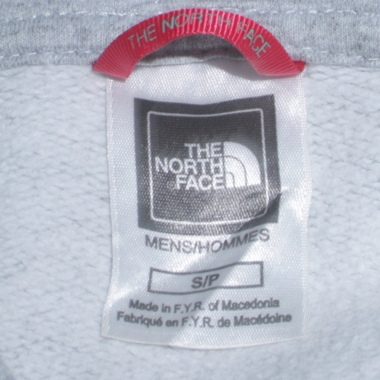 The North Face Men's Grey Full Zip Hoodie S Classic Cotton Blend