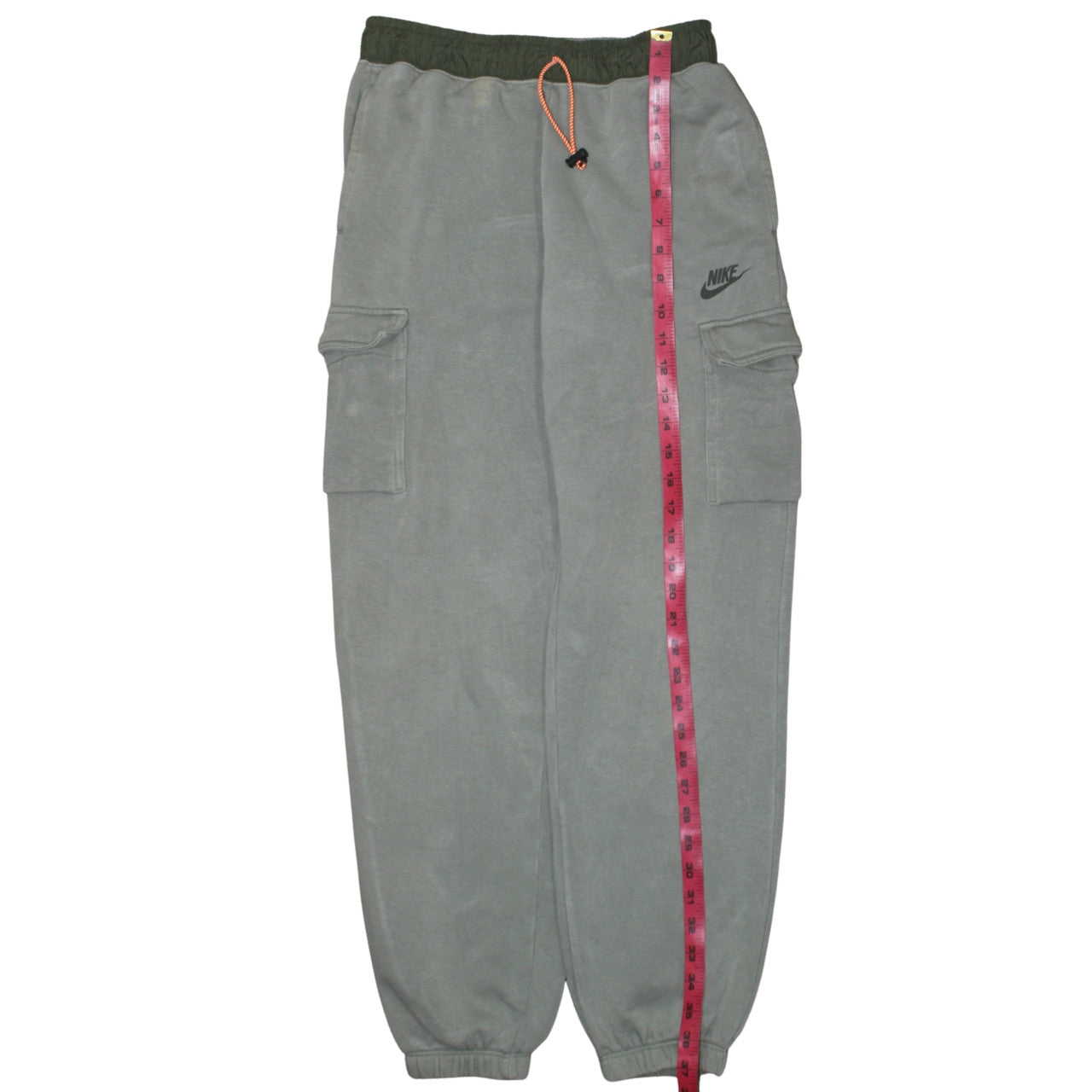 Nike Men's Grey Jogger Trousers S Relaxed Fit Fleece Activewear