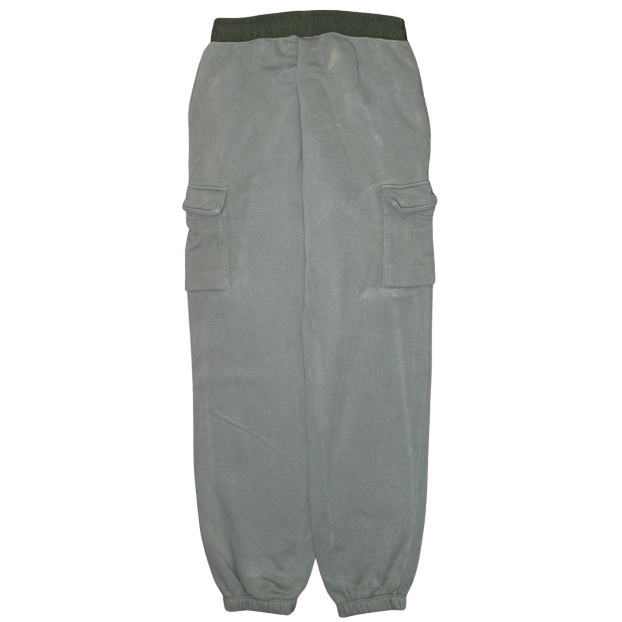Nike Men's Grey Jogger Trousers S Relaxed Fit Fleece Activewear