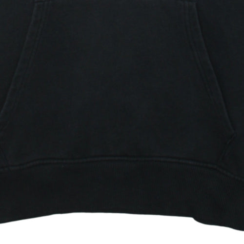 Umbro Men Black Pullover Hoodie M Graphic Sports Cotton Blend