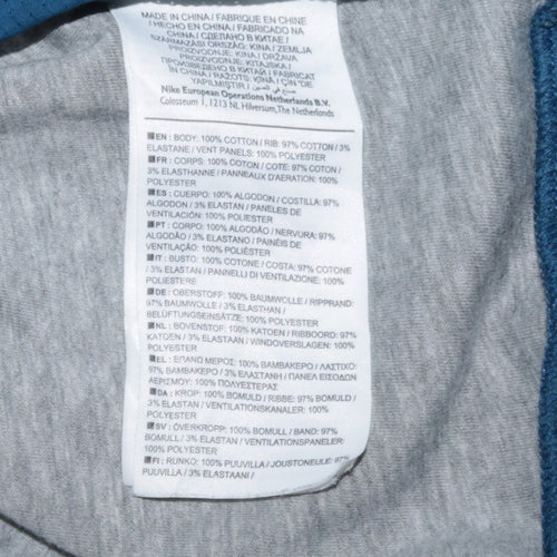 NikeCourt Women’s Blue Full Zip Hoodie Small Cotton Blend