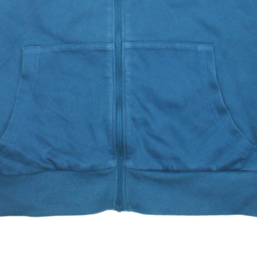 NikeCourt Women’s Blue Full Zip Hoodie Small Cotton Blend