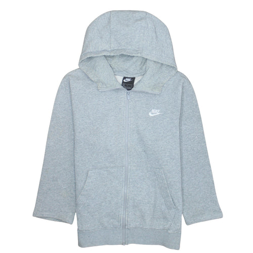 Nike Men's Grey Full Zip Hoodie Size S Regular Fit Sportswear