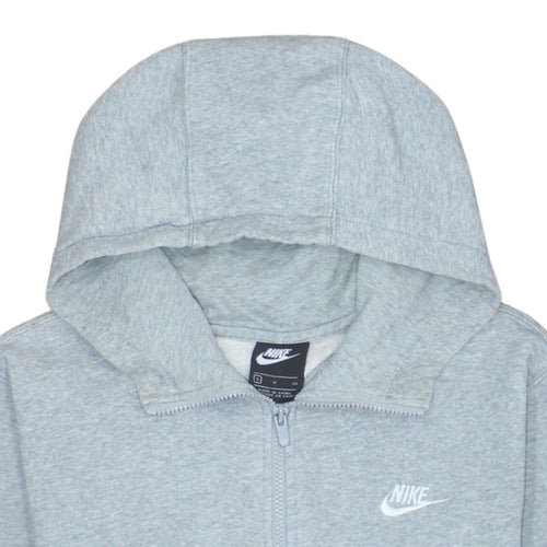 Nike Men's Grey Full Zip Hoodie Size S Regular Fit Sportswear