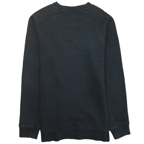 Adidas Womens Black XS Pullover Sweatshirt with Logo Print