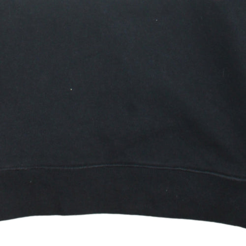 Adidas Womens Black XS Pullover Sweatshirt with Logo Print