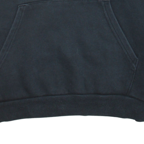Puma Boys Black Pullover Hoodie 15-16 Years Fleece Graphic Logo Sweatshirt