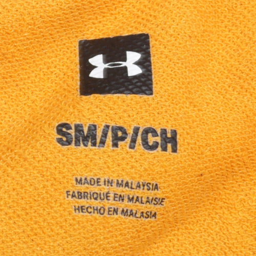 Under Armour Men Yellow Pullover Hoodie Small Regular Fit Sportswear
